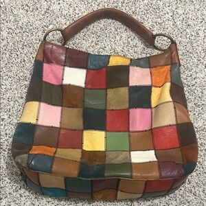 Viral Y2K Lucky brand Patchwork Hobo Bag